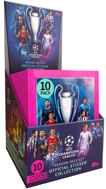 Topps Champions League 2021/22 Box Fotbalové samolepky
