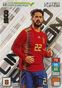 Isco Spain Panini Road to EURO 2020 Limited Edition #1014