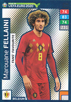 Marouane Fellaini Belgium Panini Road to EURO 2020 Fans' Favourite #236