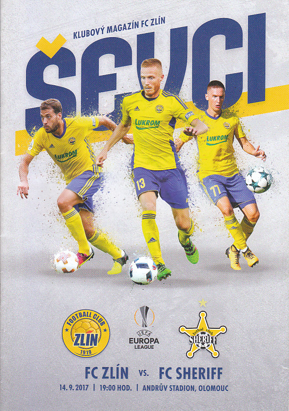 Program FC Zlín - FC Sheriff Evropska liga 2017