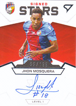 Jhon Mosquera Viktoria Plzen SportZoo FORTUNA:LIGA 2021/22 1. serie Team Leaders Auto Level 1 /199 #S1-JM