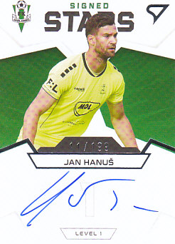 Jan Hanus Jablonec SportZoo FORTUNA:LIGA 2021/22 1. serie Team Leaders Auto Level 1 /199 #S1-JH