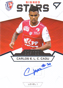 Carlos E. L. Cruz Cadu Pardubice SportZoo FORTUNA:LIGA 2021/22 1. serie Team Leaders Auto Level 1 /199 #S1-CR