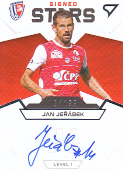 Jan Jerabek Pardubice SportZoo FORTUNA:LIGA 2021/22 1. serie Team Leaders Auto Level 1 /199 #S1-JJ