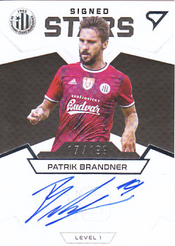 Patrik Brandtner Ceske Budejovice SportZoo FORTUNA:LIGA 2021/22 1. serie Team Leaders Auto Level 1 /199 #S1-BR