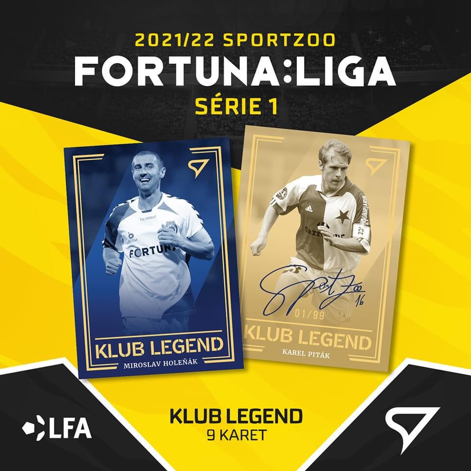 Klub Legend kompletni set 9 karet SportZoo FORTUNA:LIGA 2021/22 1. serie