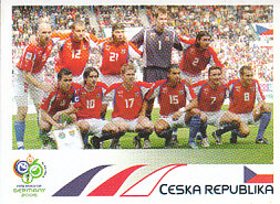 Team Photo Czech Republic samolepka Panini World Cup 2006 #359