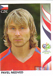 Pavel Nedved Czech Republic samolepka Panini World Cup 2006 #368