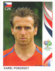 Karel Poborsky Czech Republic samolepka Panini World Cup 2006 #370