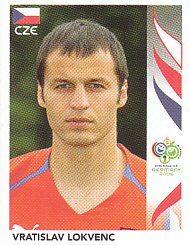 Vratislav Lokvenc Czech Republic samolepka Panini World Cup 2006 #377