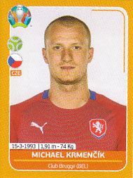 Michael Krmencik Czech Republic samolepka EURO 2020 #CZE24