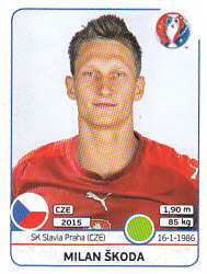 Milan Skoda Czech Republic samolepka EURO 2016 #402