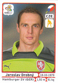 Jaroslav Drobny Czech Republic samolepka EURO 2012 #143