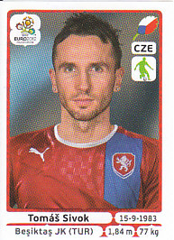 Tomas Sivok Czech Republic samolepka EURO 2012 #147