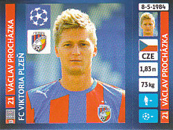 Vaclav Prochazka FC Viktoria Plzen samolepka UEFA Champions League 2013/14 #281
