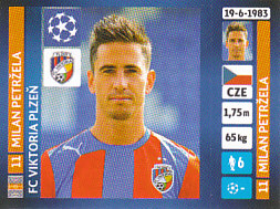 Milan Perzela FC Viktoria Plzen samolepka UEFA Champions League 2013/14 #286