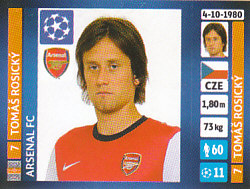 Tomas Rosicky Arsenal samolepka UEFA Champions League 2013/14 #408