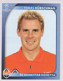 Tomas Hubschman Shakhtar Donetsk samolepka UEFA Champions League 2008/09 #472