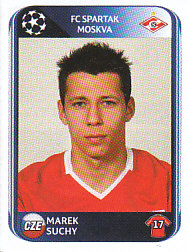 Marek Suchy Spartak Moscow samolepka UEFA Champions League 2010/11 #383