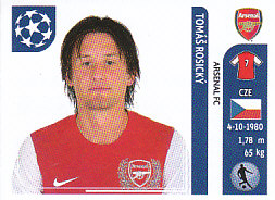 Tomas Rosicky Arsenal samolepka UEFA Champions League 2011/12 #357