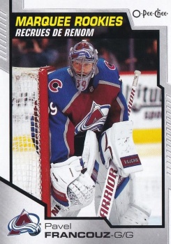 Pavel Francouz Colorado Avalanche UD O-Pee-Chee 2020/21 Marquee Rookies #648