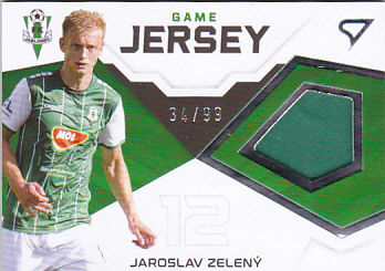 Jaroslav Zeleny Jablonec SportZoo FORTUNA:LIGA 2021/22 1. serie Game Jersey /99 #GJ-JZ