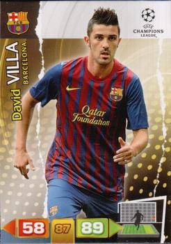 David Villa FC Barcelona 2011/12 Panini Adrenalyn XL CL #36