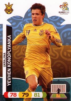Yevhen Konoplyanka Ukraine Panini UEFA EURO 2012 #222
