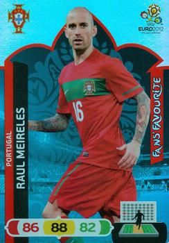 Raul Meireles Portugal Panini UEFA EURO 2012 Fans' Favourite #267