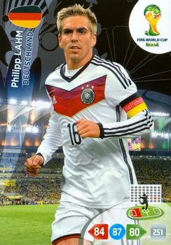Philipp Lahm Germany Panini 2014 World Cup #107