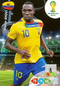 Walter Ayoví Ecuador Panini 2014 World Cup #120