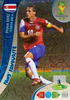 Bryan Ruiz Costa Rica Panini 2014 World Cup Fans' Favourite #332