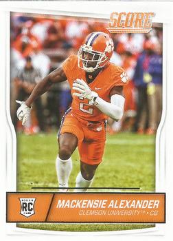 Mackensie Alexander Clemson Tigers 2016 Panini Score NFL Rookie Card #413