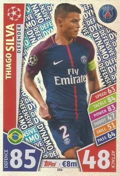 Thiago Silva Paris Saint-Germain 2017/18 Topps Match Attax CL Defensive Dynamo #256