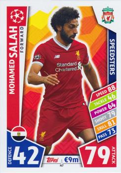 Mohamed Salah Liverpool 2017/18 Topps Match Attax CL Nordic Exclusives #N07