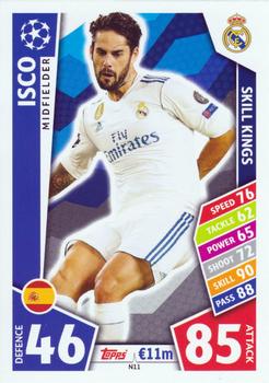 Isco Real Madrid 2017/18 Topps Match Attax CL Nordic Exclusives #N11