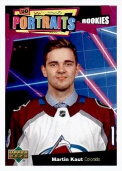 Martin Kaut Colorado Avalanche Upper Deck 2020/21 Series 1 UD Portraits #P-45