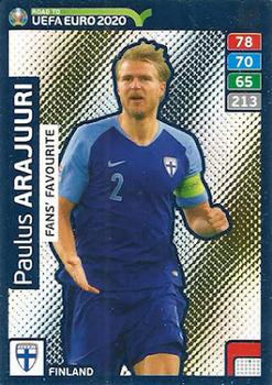 Paulus Arajuuri Finland Panini Road to EURO 2020 Fans' Favourite #246
