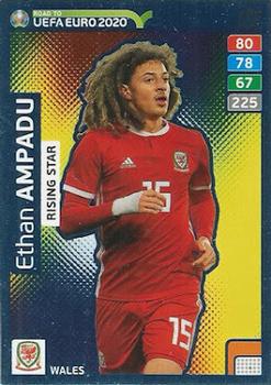Ethan Ampadu Wales Panini Road to EURO 2020 Rising Star #296