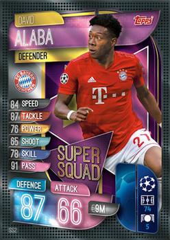 David Alaba Bayern Munchen 2019/20 Topps Match Attax CL Super Squad #SS02