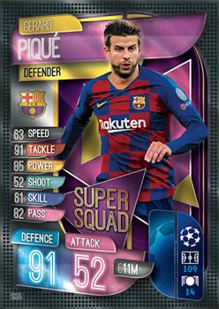 Gerard Pique FC Barcelona 2019/20 Topps Match Attax CL Super Squad #SS05