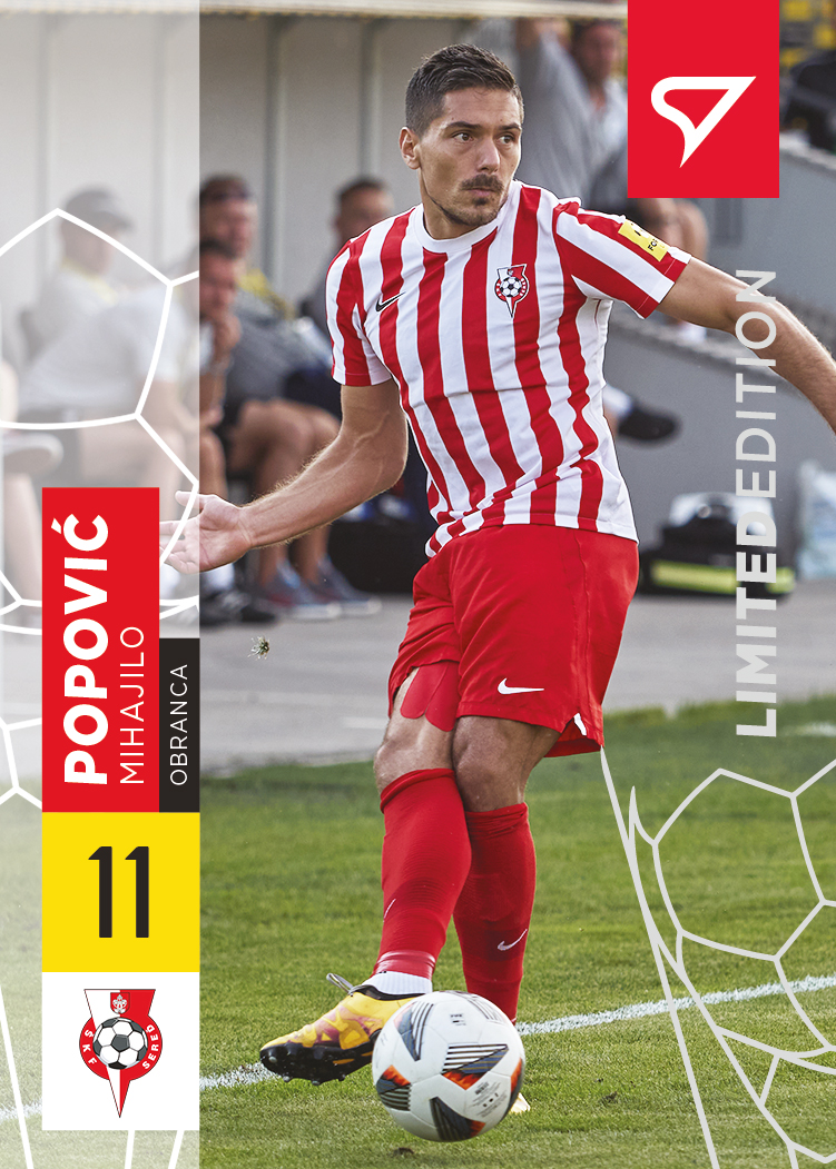 Mihajilo Popovic Sered SportZoo Fortuna Liga 2021/22 Limited /35 #110