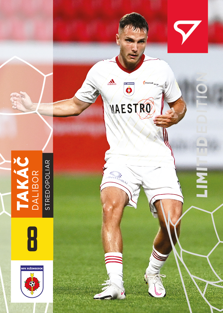 Dalibor Takac Ruzomberok SportZoo Fortuna Liga 2021/22 Limited /35 #127