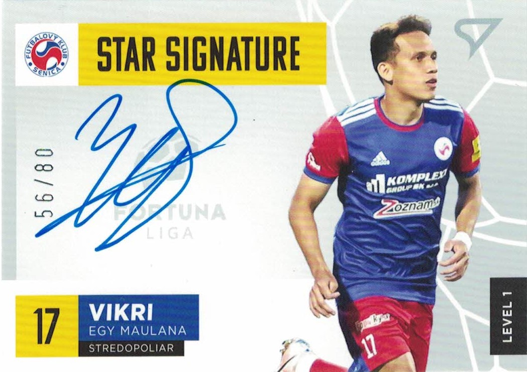 Egy Mualana Vikri Senica SportZoo Fortuna Liga 2021/22 Star Signature Level 1 /80 #S1-EV