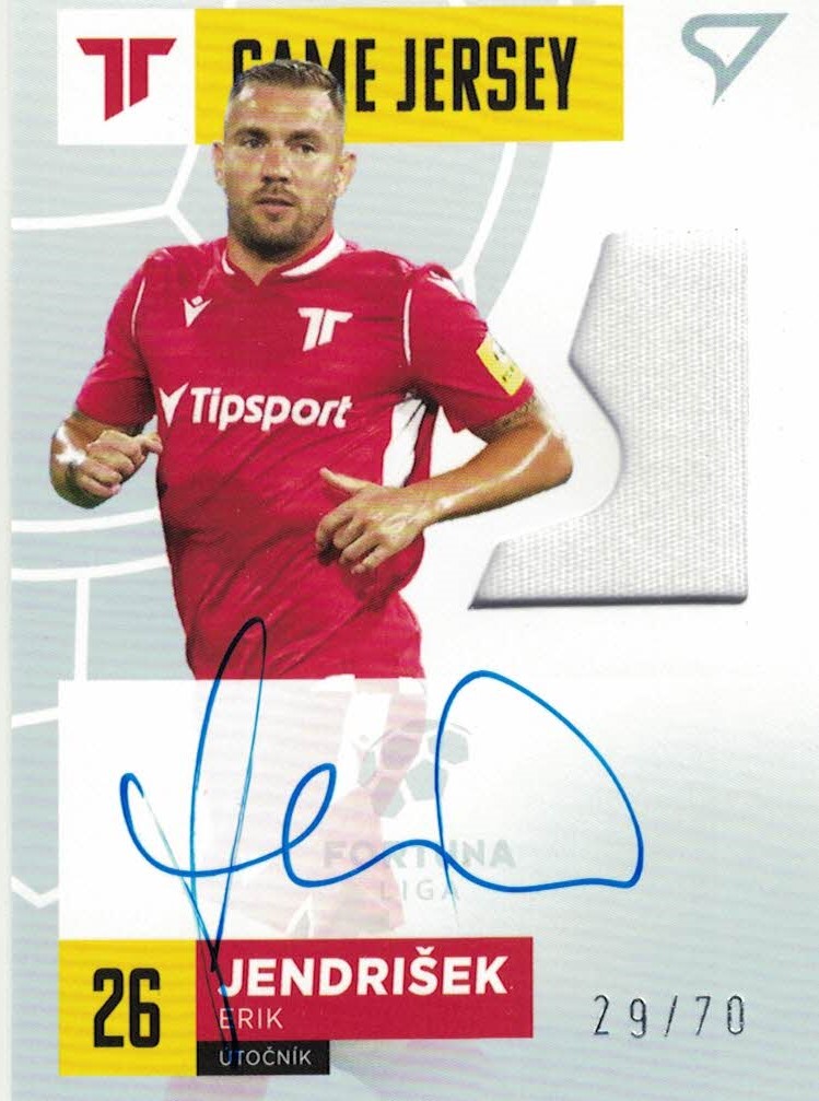 Erik Jendrisek Trencin SportZoo Fortuna Liga 2021/22 Game Jersey Auto /70 #GJ-EJ