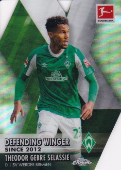 Theodor Gebre Selassie Werder Bremen 2020/21 Topps Chrome Bundesliga #DD-TGS