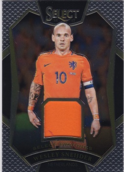 Wesley Sneijder Netherlands JERSEY 2016/17 Panini Select Select Swatches #SS-WS