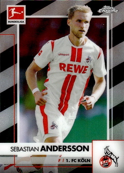 Sebastian Andersson 1. FC Koln 2020/21 Topps Chrome Bundesliga #51