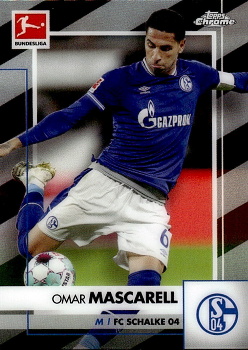 Omar Mascarell Schalke 04 2020/21 Topps Chrome Bundesliga #89