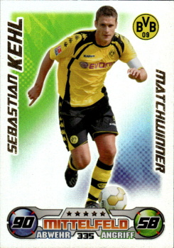 Sebastian Kehl Borussia Dortmund 2009/10 Topps MA Bundesliga Match Winner #335